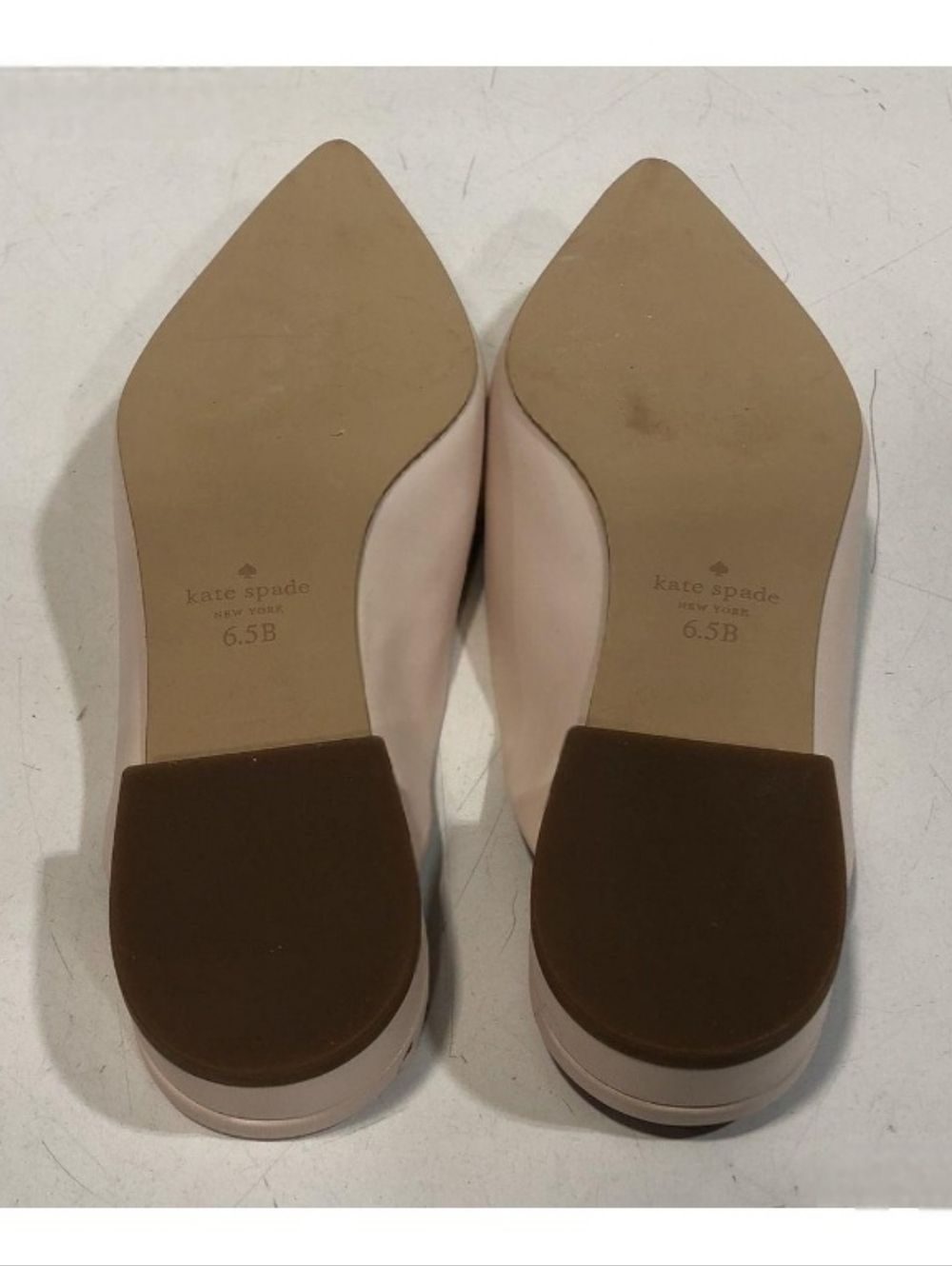 kate spade New York Pink Heart Quilted Pointed Toe Flats - Picture 8 of 8